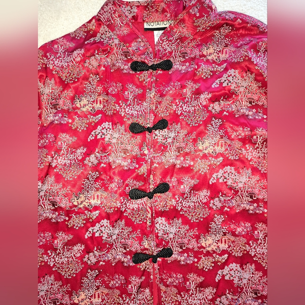 Asian Style Silky Blouse